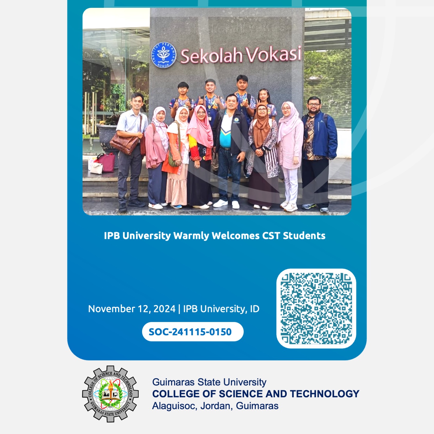 IPB University Warmly Welcomes CST Students