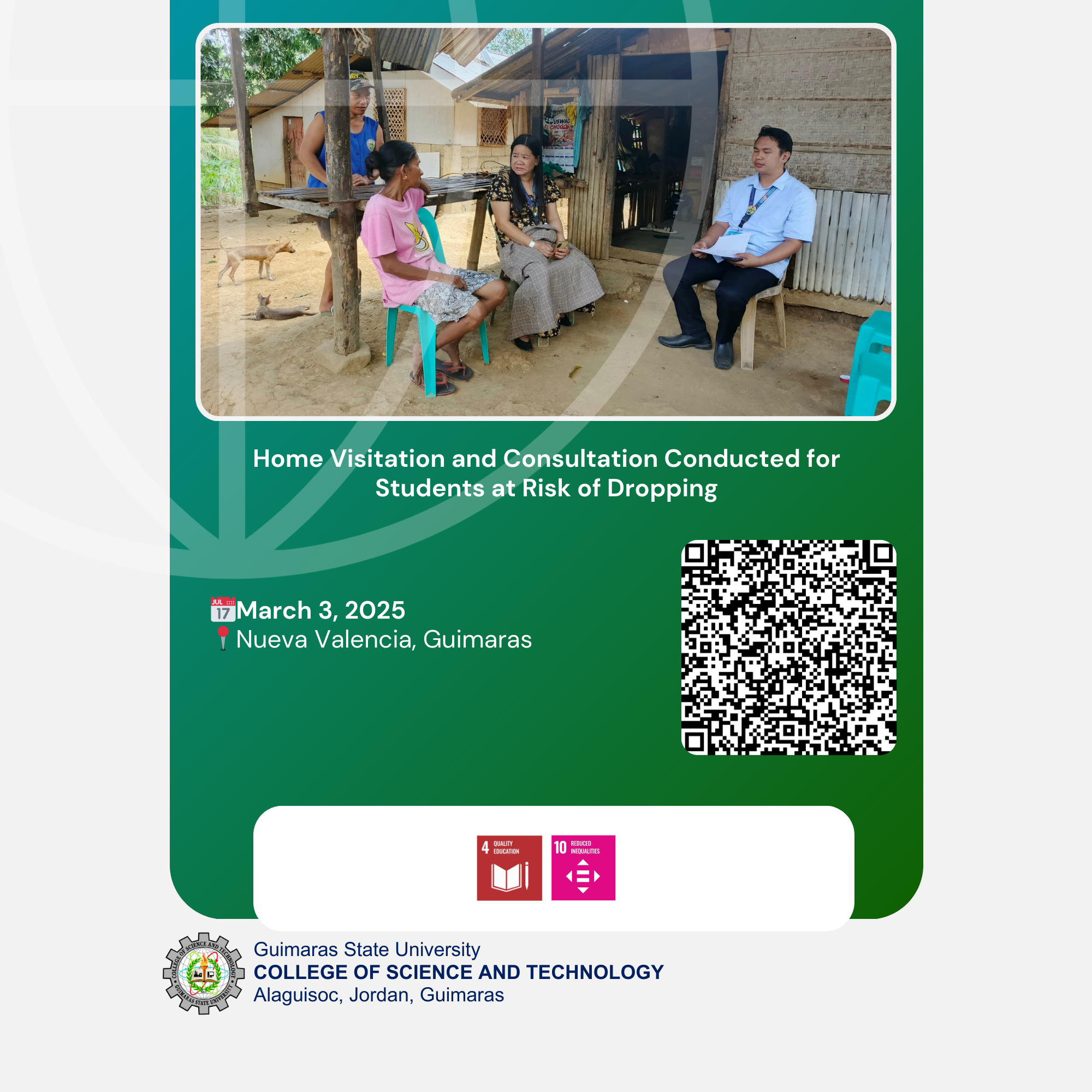 Home Visitation and Consultation Conducted for Students at Risk of Dropping