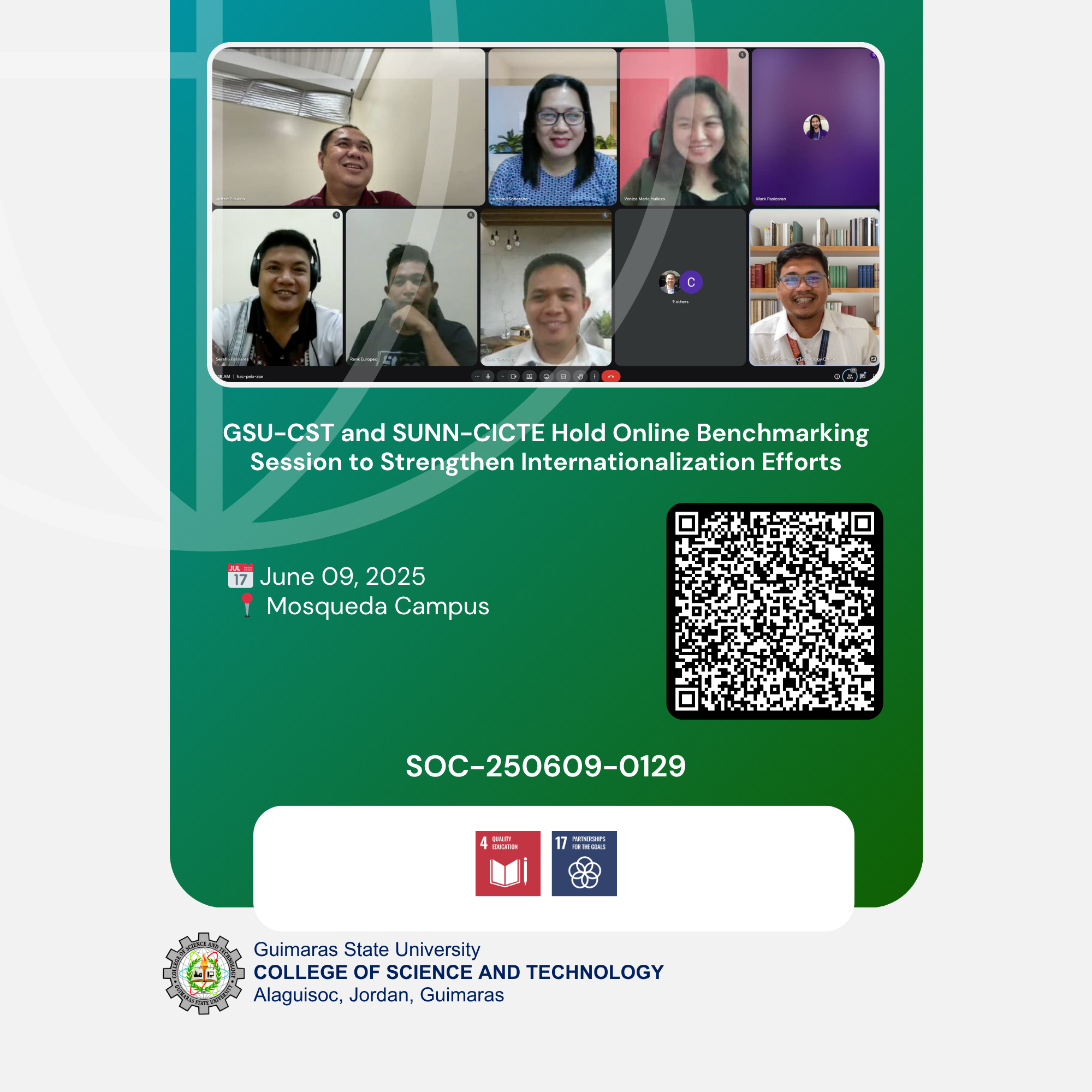 GSU-CST and SUNN-CICTE Hold Online Benchmarking Session to Strengthen Internationalization Efforts