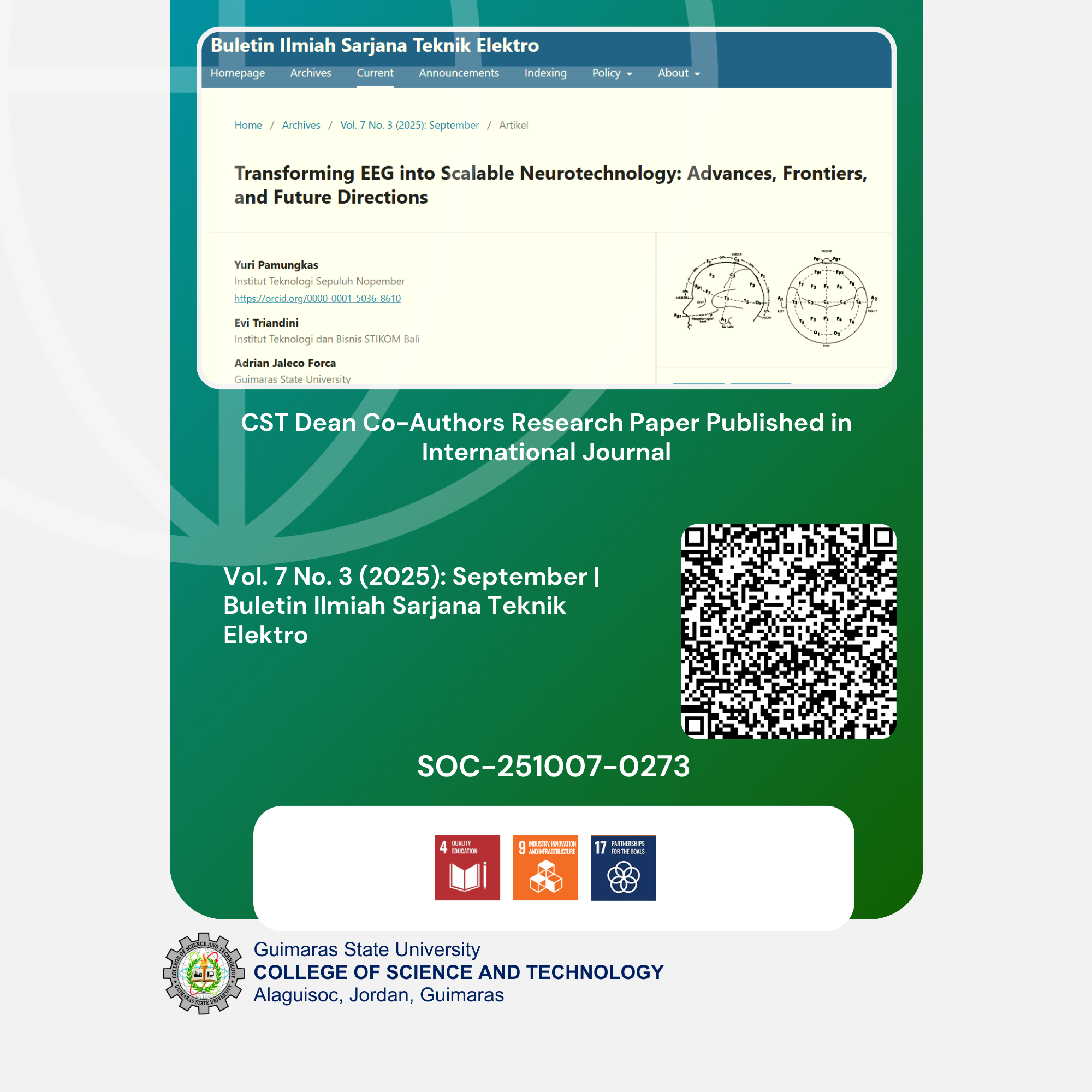 CST Dean Co-Authors Research Paper Published in International Journal