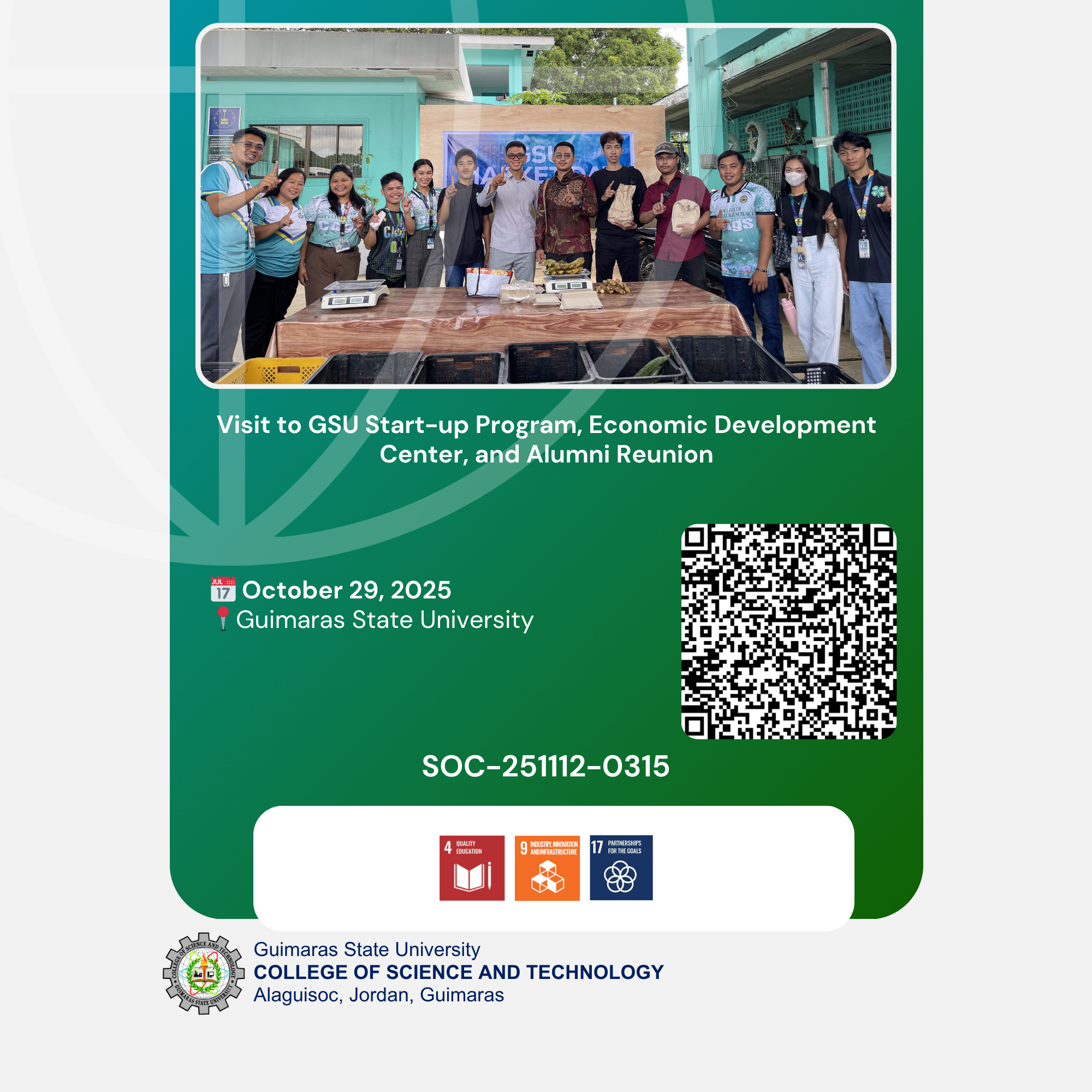 Visit to GSU Start-up Program, Economic Development Center, and Alumni Reunion