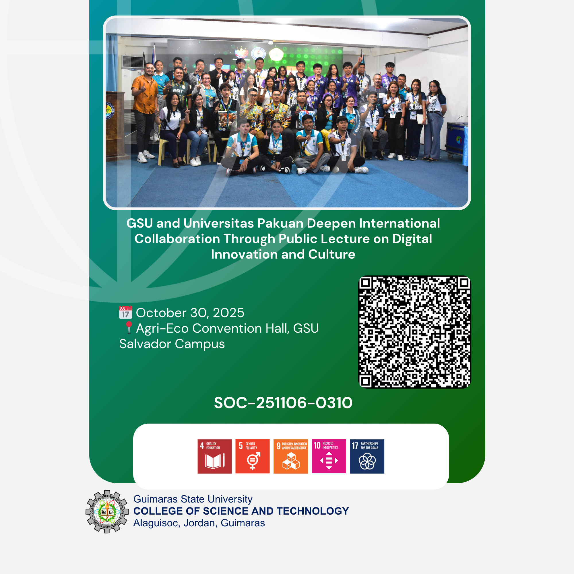 GSU and Universitas Pakuan Deepen International Collaboration Through Public Lecture on Digital Innovation and Culture