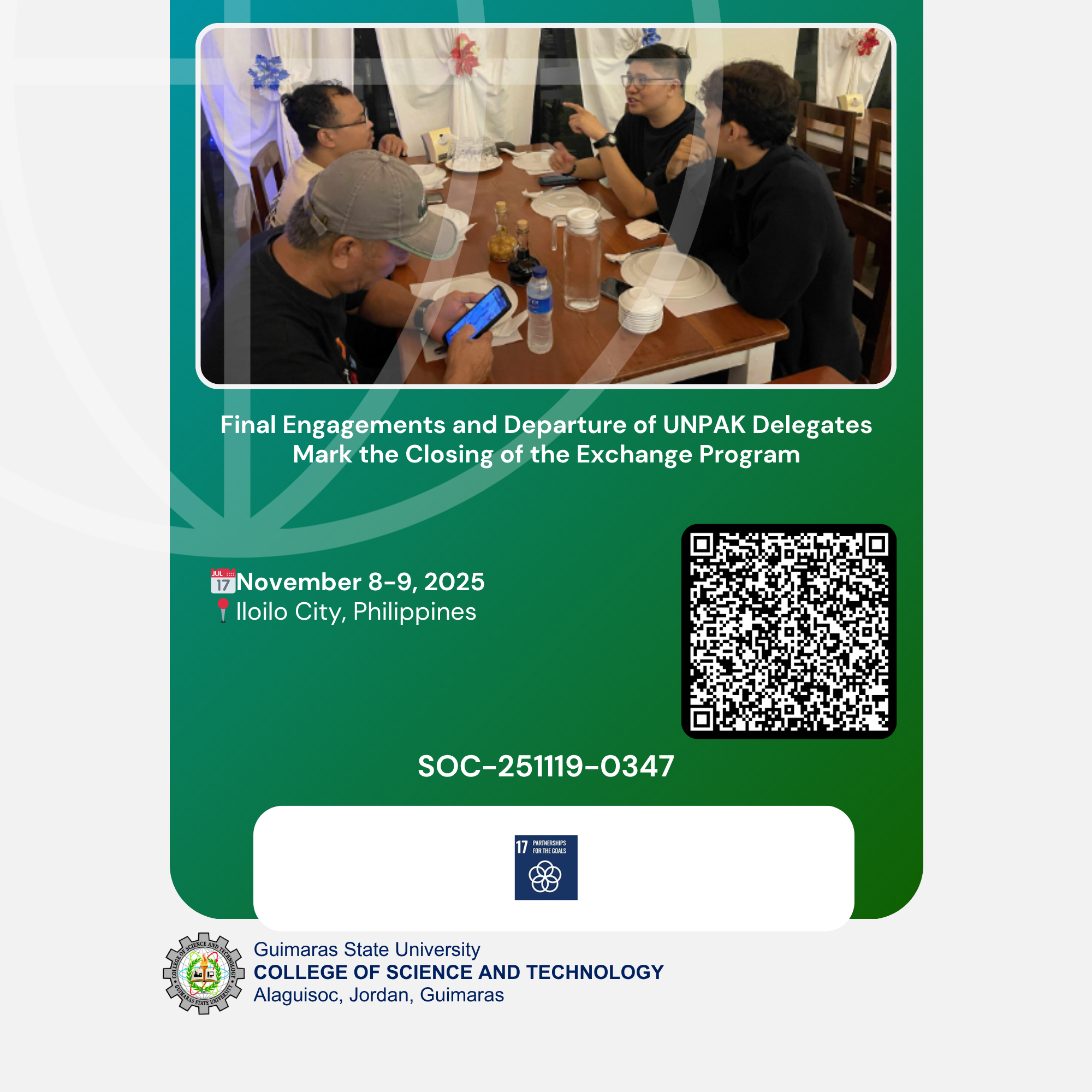 Final Engagements and Departure of UNPAK Delegates Mark the Closing of the Exchange Program