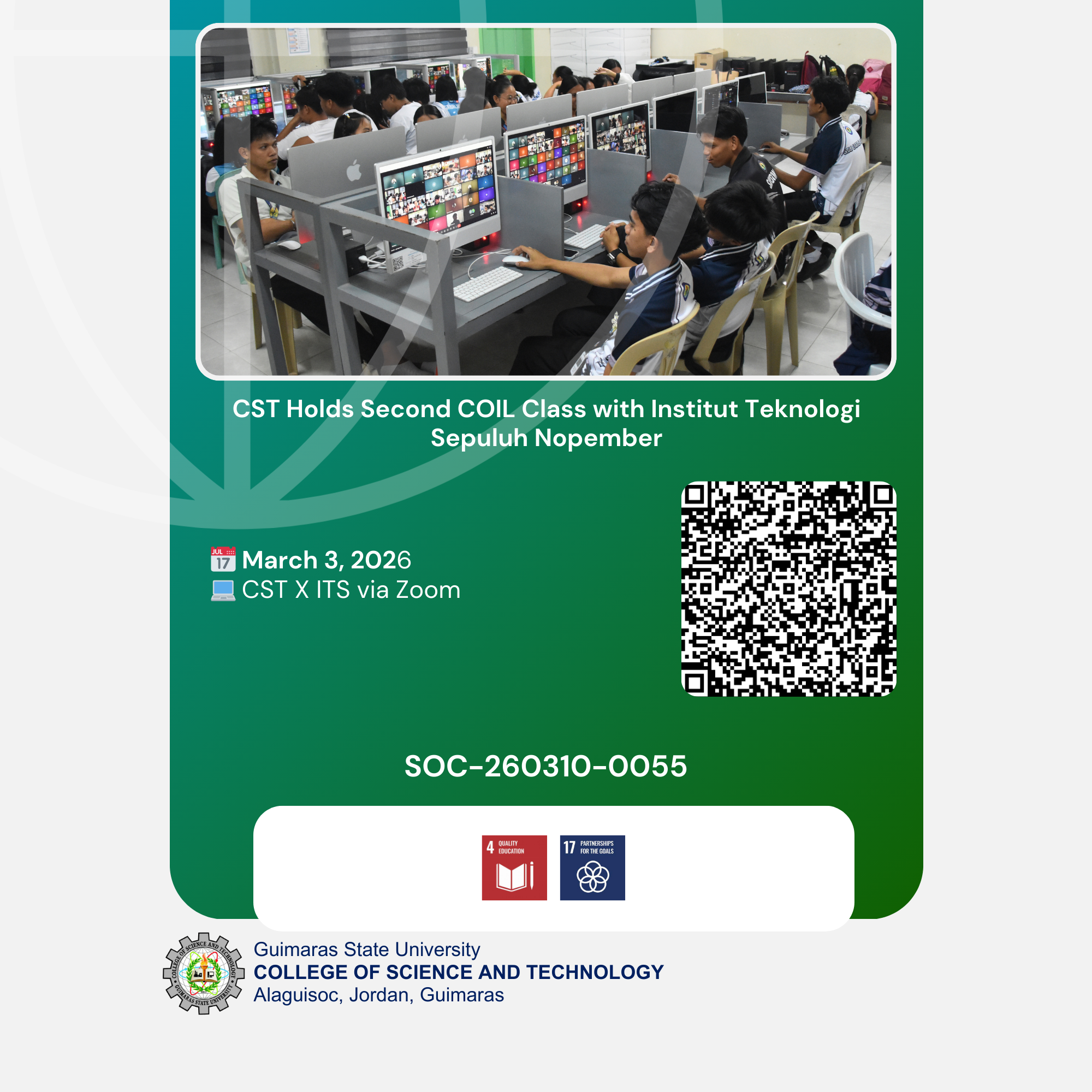 CST Holds Second COIL Class with Institut Teknologi Sepuluh Nopember