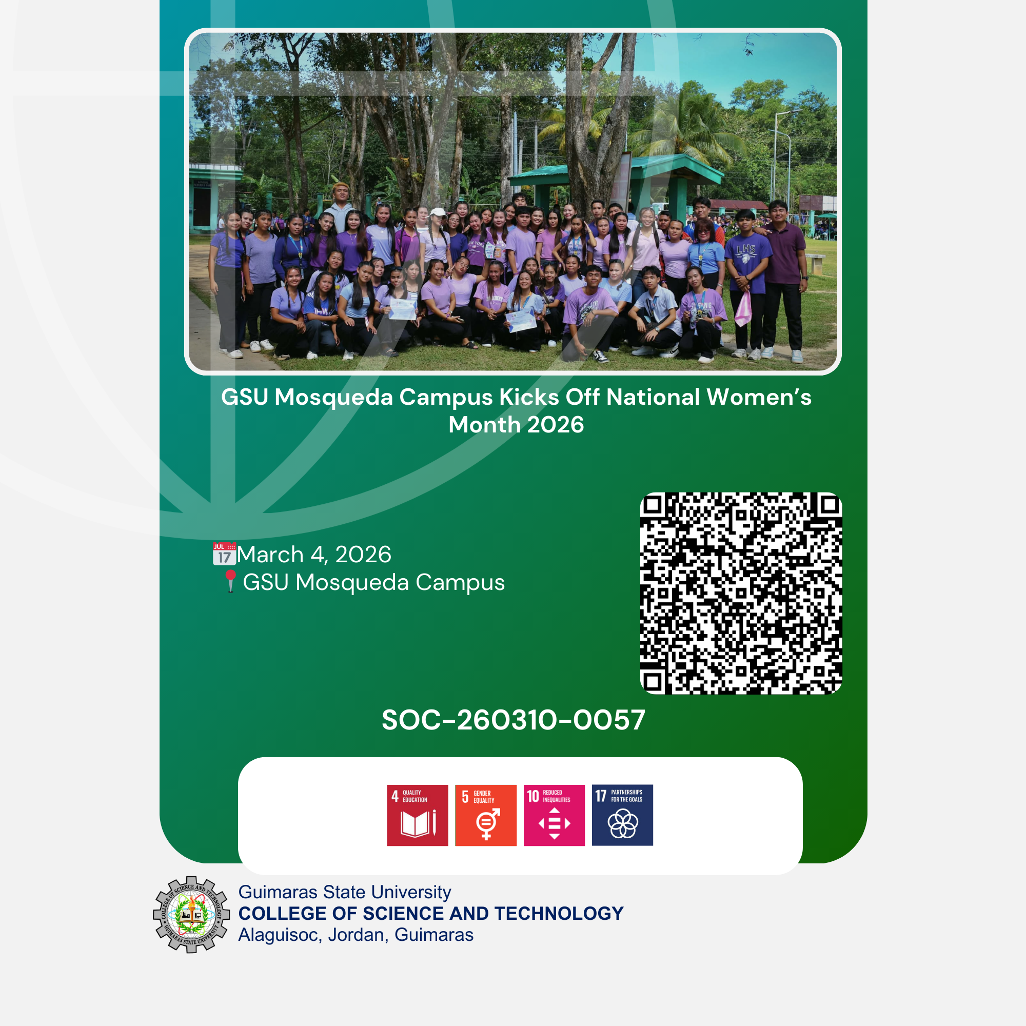GSU Mosqueda Campus Kicks Off National Women’s Month 2026