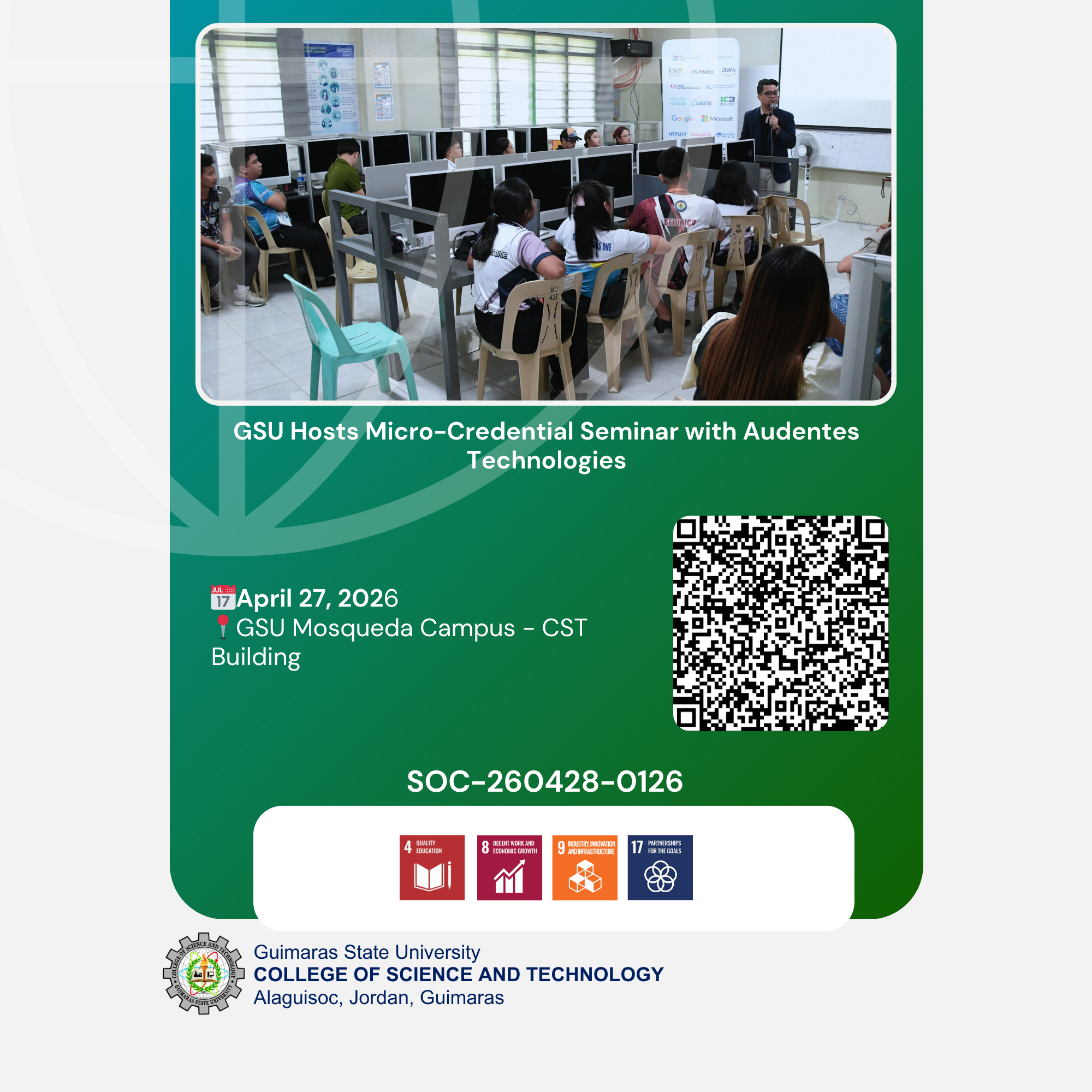 GSU Hosts Micro-Credential Seminar with Audentes Technologies