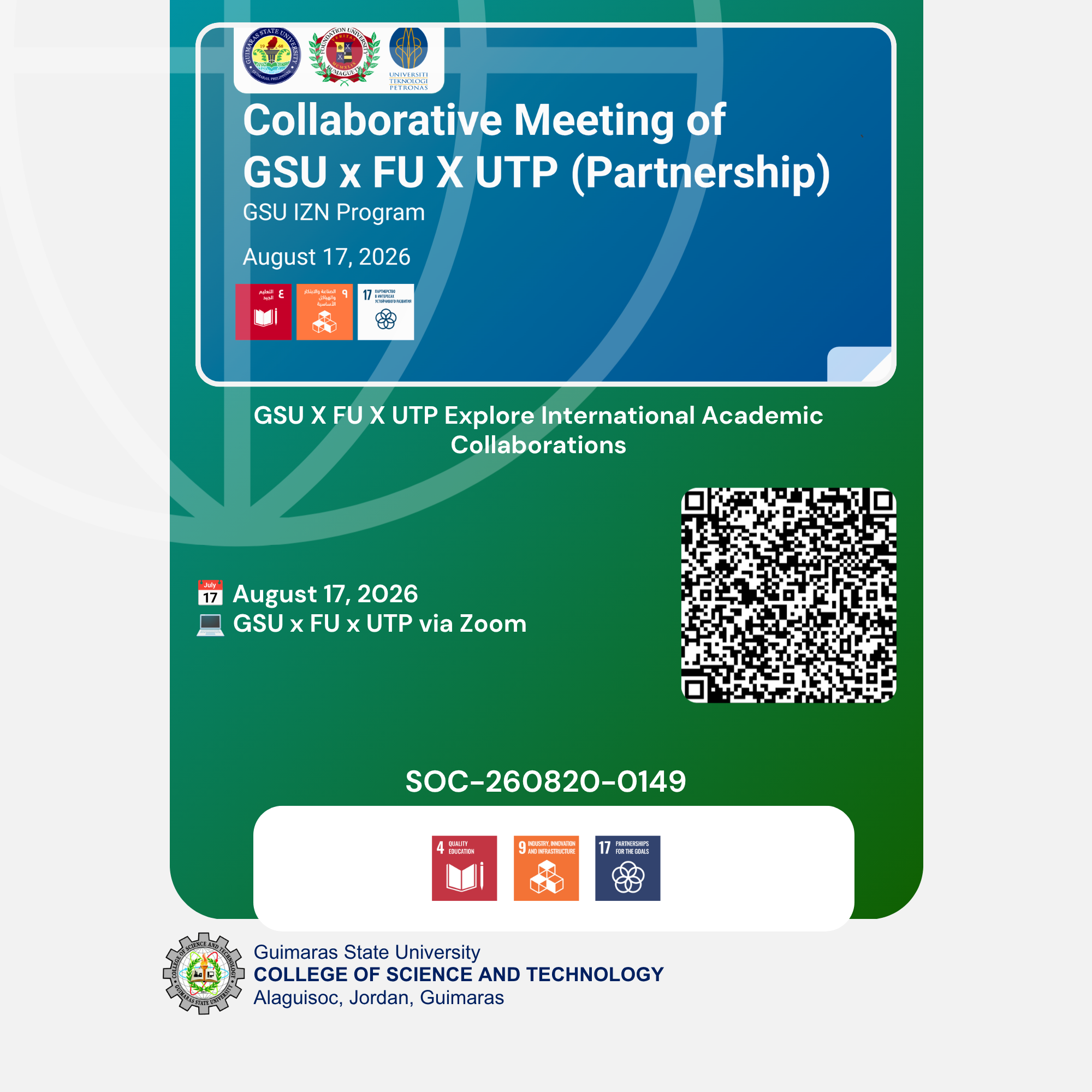 GSU X FU X UTP Explore International Academic Collaborations