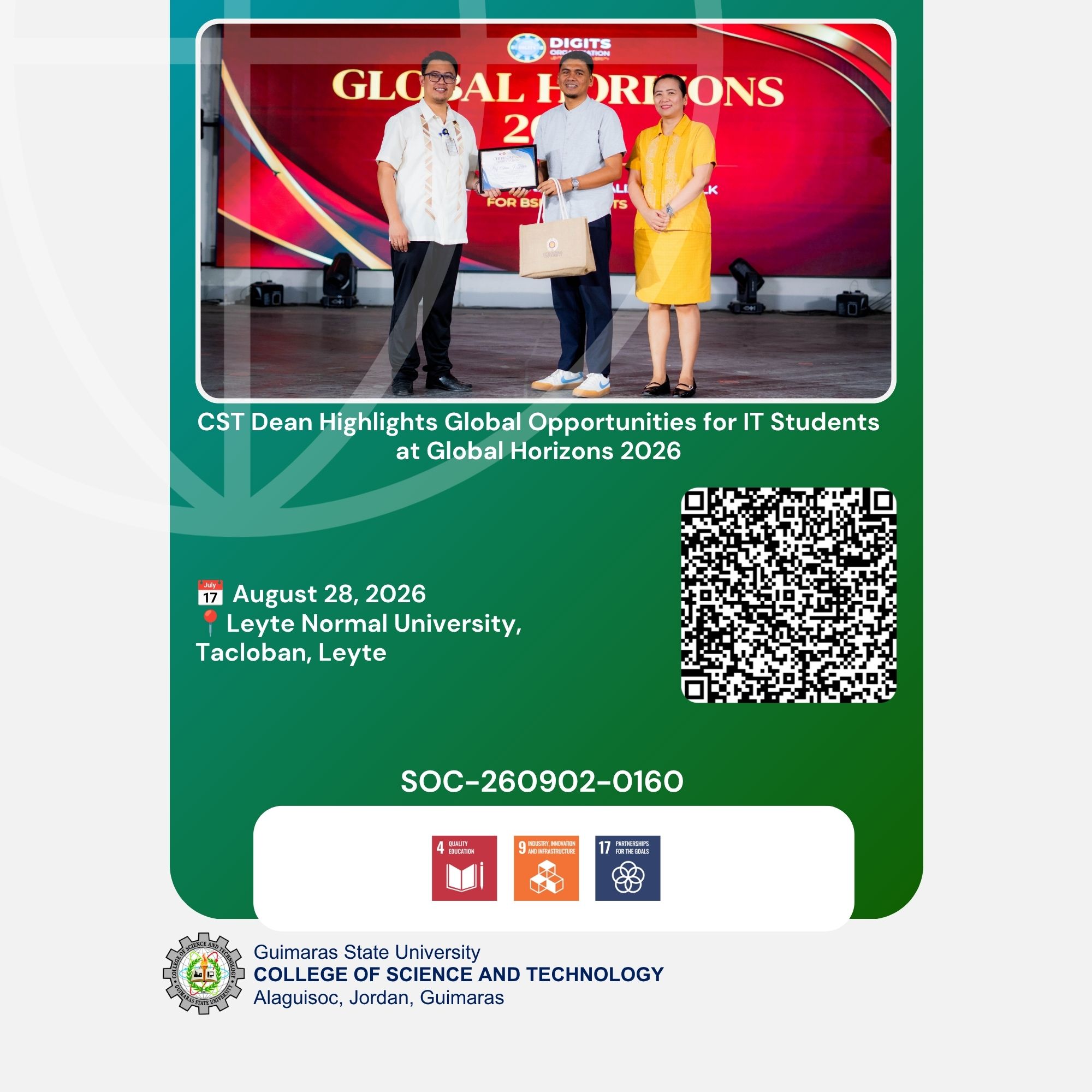 CST Dean Highlights Global Opportunities for IT Students at Global Horizons 2026
