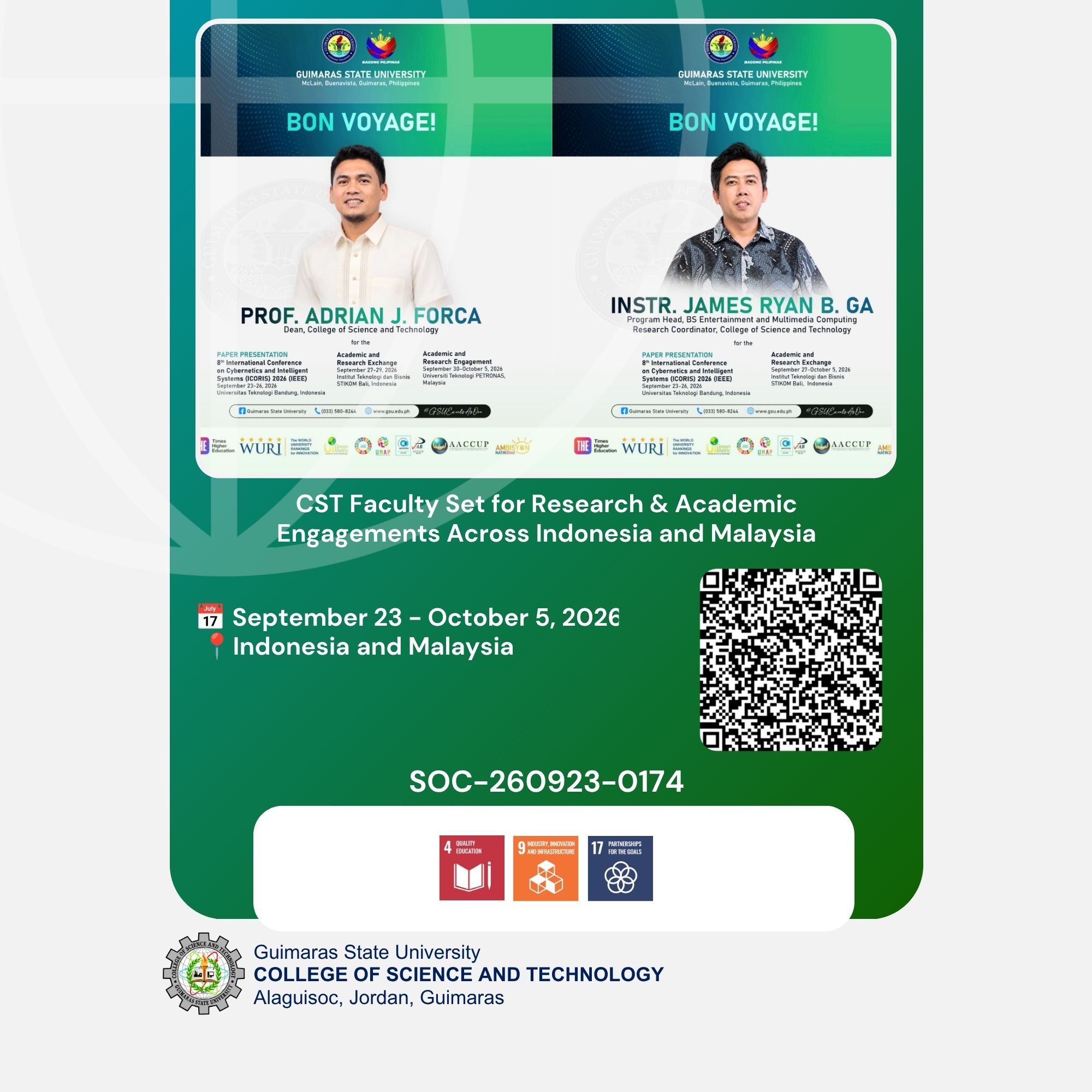 CST Faculty Set for Research & Academic Engagements Across Indonesia and Malaysia