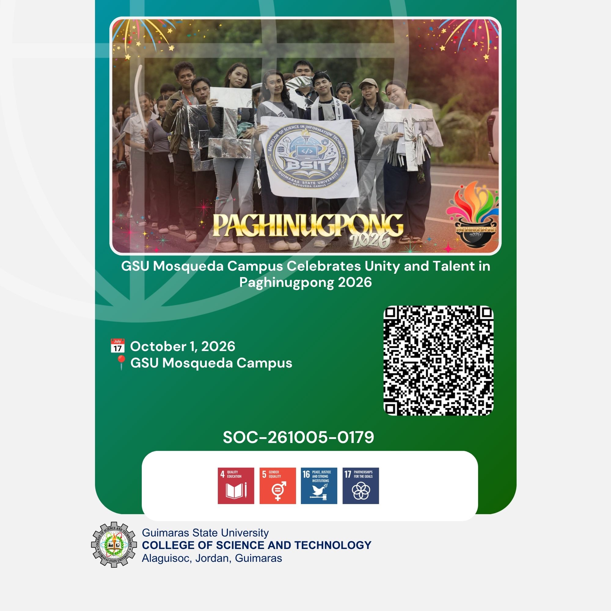 GSU Mosqueda Campus Celebrates Unity and Talent in Paghinugpong 2026